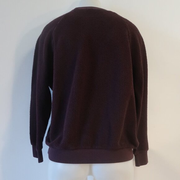 Womens PerfectWhiteTee Brown Terry Sweater L - Picture 6 of 8